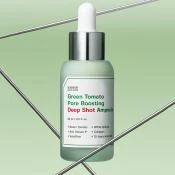 SUNGBOON EDITOR Green Tomato Pore Boosting Deep Shot - Reducerea dimensiunii porilor dilatati si hidratare intensa, 30ml