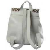 Grey Animal Print Limited Edition Leather Backpack
