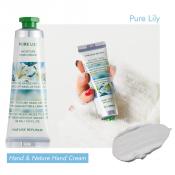 Nature Republic Hand & Nature Pure Lily | Cremă de mâini hidratantă cu unt de shea și ceramide, 30 ml