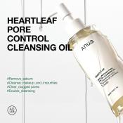 ANUA Heartleaf Pore Control - ulei de curatare formulat cu extract de Heartleaf Houttuynia Cordata si ulei din seminte de jojoba, care contribuie la indepartarea machiajului si sebumului si la hidratarea pielii - 200 ml