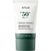 ANUA Heartleaf Silky Moisture Sun Cream SPF50+ PA++++, 50 ml - Crema de fata formulata cu extract de Heartleaf si pantenol, care contribuie la protectia pielii impotriva razelor UVA si UVB si la metinerea hidratarii si a confortului cutanat