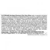 Dr. FORHAIR Heritage Shampoo Earl Grey Bliss - sampon formulat cu biotina si acid salicilic, care contribuie la fortificarea firului de par si la mentinerea unui scalp curat - 500 ml