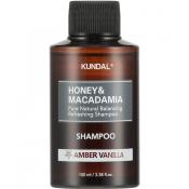 KUNDAL Honey si Macadamia Nature Shampoo sampon Amber Vanilla - hidratare si stralucire, 100 ml