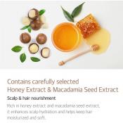 KUNDAL Honey si Macadamia Nature Shampoo sampon Amber Vanilla - hidratare si stralucire, 100 ml