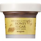 Mască de față exfoliantă și hidratantă Skinfood Honey Sugar - Cu miere de Manuka și zahăr negru, 120 g