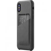 Husa Capac spate Piele Gri Apple Iphone X