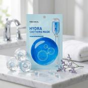 MEDIHEAL Hydra Soothing Sheet Mask - masca de fata tip servetel formulata cu Aquaxyl si acid hialuronic, care contribuie la hidratarea pielii si la metinerea confortului - 20 ml
