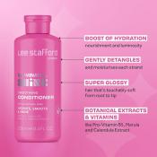 Lee Stafford Illuminate & Shine Smoothing Conditioner – Balsam pentru strălucire intensă, 250 ml