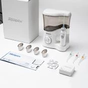 AQUAPICK Irigator Bucal Profesional AQ-350 Gri  - 12 trepte de presiune, Functie auto-start, Curatare Profunda si Protectie Gingivala, Capacitate 600 ml