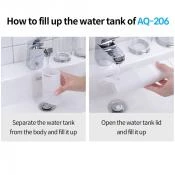 Aquapick AQ-206 Irigator Bucal Profesional Portabil – Duș Bucal Compact pentru Igienă Orală, culoare alb 