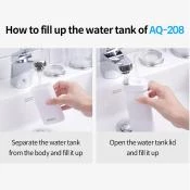 Aq-208 irigator bucal profesional portabil alb