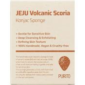 PURITO JEJU Volcanic Scoria Konjac - Burete pentru fata formulat cu jeleu de limba diavolului Konjac si pulbere vulcanica, care contribuie la curatarea tenului si la mentinerea confortului cutanat