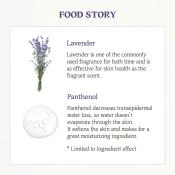 Mască de față hidratantă și calmantă Skinfood Lavender Food Mask cu 10% apă de flori de lavandă - 120 g