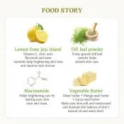 SKINFOOD Lemon Dill Butter masca de fata cu extract de lamaie si marar - hidratare intensa si luminozitate, 120 gr