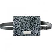 Light Grey Animal Print Limited Edition Leather Belt bag