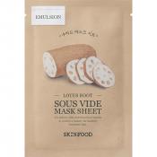 Mască de față Skinfood Lotus Root Sous Vide - Hidratare și revitalizare cu extract de rădăcină de lotus - 20 g