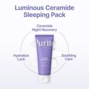 PURITO Luminous Ceramide Sleeping Pack Crema de fata - netezire si hidratare 100 ml