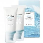  Set Madagascar Centella Hyalu Cica Water Fit Sun Serum - Crema de fata cu protectie solara SPF50+ PA++++ pentru toate tipurile de piele - gramaj 50 ml, set de 2 bucati