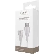 Magnetic USB Cable - Cablu de incarcare magnetic Alb compatibil cu dispozitivele GESKE