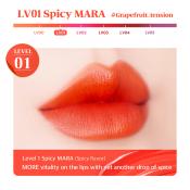 BLACK ROUGE Mara Hot Water Tint - nuantator pentru buze lichid, creat pentru a oferi buzelor o culoare intensa si de lunga durata, cu efect de plumping si racorire, rezistent la transfer - 4.5 gr - LV01 Spicy Mara