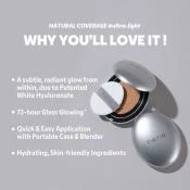 TIRTIR Mask Fit Aura Fond de Ten Cushion 24N Latte - Acoperire Ajustabila si Hidratare, 18g