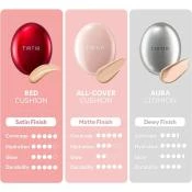 TIRTIR Mask Fit Aura Fond de Ten Cushion 24N Latte - Acoperire Ajustabila si Hidratare, 18g