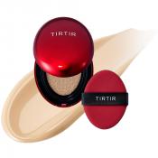 TIRTIR Mask Fit Red Mini Cushion SPF 40 – Fond de Ten Compact cu Protecție Solară, Nuanța 21W Natural Ivory, 4.5 gr