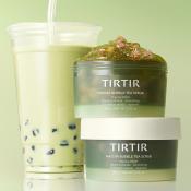 TIRTIR Matcha Bubble Tea Scrub, 95gr - exfoliant formulat cu acid salicilic si gluconolactona, care contribuie la exfolierea delicata si la ingrijirea zonelor cu exces de sebum sau aspect aspru