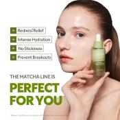TIRTIR Matcha Dual Serum, 50 ml - ser de fata formulat cu niacinamida si extract de ceai verde, care contribuie la calmarea aspectului de roseata si la uniformizarea tonului si la metinerea luminozitatii naturale a tenului