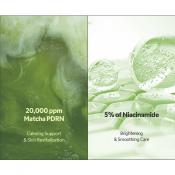 TIRTIR Matcha Dual Serum, 50 ml - ser de fata formulat cu niacinamida si extract de ceai verde, care contribuie la calmarea aspectului de roseata si la uniformizarea tonului si la metinerea luminozitatii naturale a tenului