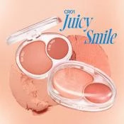 FWEE Mellow Dual Blusher Fard de Obraz CR01 Juicy Smile - Culoare Vibranta si Hidratare de Lunga Durata, 7.2 gr