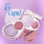 FWEE Mellow Dual Blusher Fard de Obraz MV02 Icy Cupid - Blush Hidratant si Rezistent pentru Stralucire Naturala, 7.2 gr