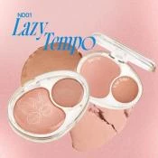 FWEE Mellow Dual Blusher Fard de Obraz ND01 Lazy Tempo - Blush 2 Nuante pentru Stralucire Naturala si Rezistenta Lunga Durata, 7.2 gr