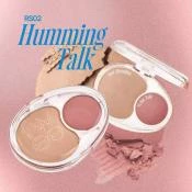 FWEE Mellow Dual Blusher Fard de Obraz RS02 Humming Talk - Blush Dual Hidratant si Rezistent, pentru Culoare Naturala si Stralucire, 7.2 gr