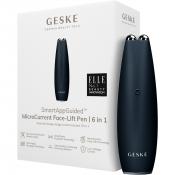 GESKE MicroCurrent Face-Lift Pen 6 in 1 – Dispozitiv Profesional pentru Tonifierea Feței, Negru | German Beauty Tech