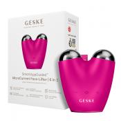 GESKE MicroCurrent Face-Lifter 6 in 1 - Dispozitiv facial cu microcurenti pentru fermitate, lifting si contur redefinit, ingrijire profesionala acasa, culoare Magenta