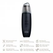 GESKE SmartAppGuided MicroCurrent aparat exfoliant si extractor puncte negre Negru - curatare profunda, lifting facial si hidratare intensa, 1 bucata