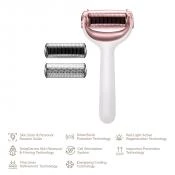 GESKE MicroNeedle Face and Body Roller 8 in 1 – Dispozitiv Profesional pentru Îngrijirea Feței și Corpului, Starlight | German Beauty Tech