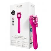 GESKE SmartAppGuided German Beauty Tech Derma Roller pentru Fata 9 in 1 Magenta - Microneedling, Stralucire si Fermitate, 1 buc