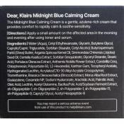 Dear Klairs Midnight Blue Crema de Fata Calmanta 30 ml - Efect Calmanti si Regenerare Piele Sensibila, 30 ml
