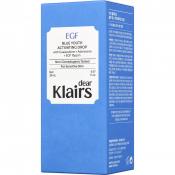 Dear Klairs EGF Blue Youth Activating Drop - ser de fata formulat cu peptide EGF si peptide bFGF, care contribuie la regenerarea celulara si la reducerea liniilor fine si a ridurilor - 20 ml