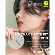 GIVERNY Milchak Matte Cushion Fond de ten 23NW Medium Beige - Matifiere si Protectie UV SPF40, 12 gr