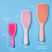 Mini Wet Detangler Perie de par Pink Dusky Roz