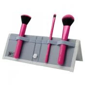 ROYAL AND LANGNICKEL Moda Complexion Perfection Set Pensule 4 Piese Roz - Pensule Machiaj Profesionale pentru Ten Perfect, Aplicare Usoara si Rapida, 100% Vegan, 1 set