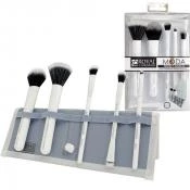 ROYAL AND LANGNICKEL Moda Perfect Mineral Set Pensule Machiaj Alb - Pensule Machiaj Profesionale, Aplicare precisa si Versatila, 6 piese