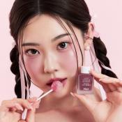 HOUSE OF HUR Moist Ampoule Blusher Mini - fard de obraz lichid cu textura usoara tip ser, care ofera pielii un plus natural de culoare si luminozitate si se estompeaza usor pentru un finisaj neted si natural - 10 ml - 08 Berry Purple