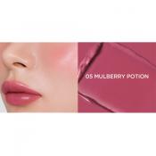 TIRTIR Mood Glider Lip and Blush Stick, 05 Mulberry Potio, 3.8 gr - nuantator pentru buze pentru buze, obraji si pleoape, cu intensitate ajustabila prin aplicari succesive si estompare usoara