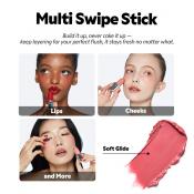 TIRTIR Mood Glider Lip and Blush Stick, 05 Mulberry Potio, 3.8 gr - nuantator pentru buze pentru buze, obraji si pleoape, cu intensitate ajustabila prin aplicari succesive si estompare usoara