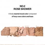 UNLEASHIA Mood Shower Face Palette Fard de pleoape No. 2 Rose Shower - aplicare si estompare, 4 gr