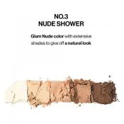 UNLEASHIA Mood Shower Face Palette fard de pleoape No. 3 Nude Shower - luminozitate si evidentiere, 4 gr